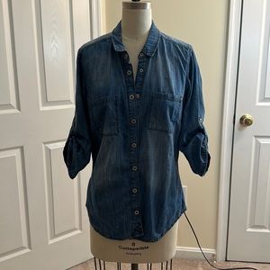 100% Cotton indigo shirt